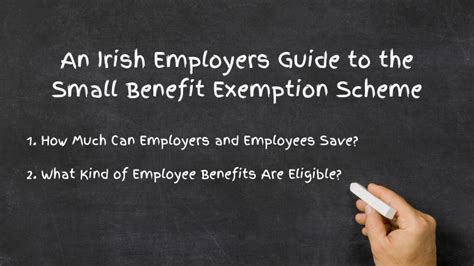 Guide on Tax Free Small Benefit Exemption in Ireland .